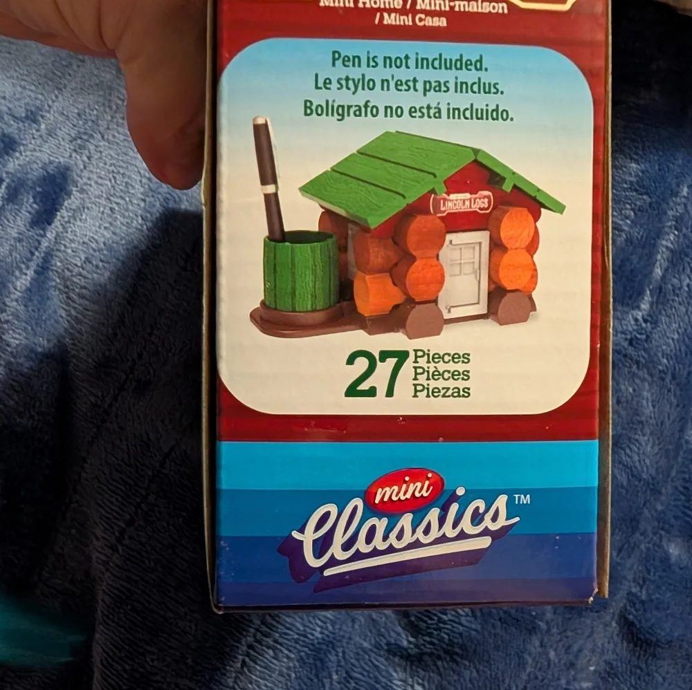Original Lincoln Logs Mini Home 27 PC Building Set Mini Classics Real Wood Logs